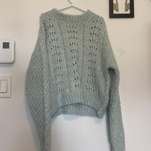 Blue oversized sweater